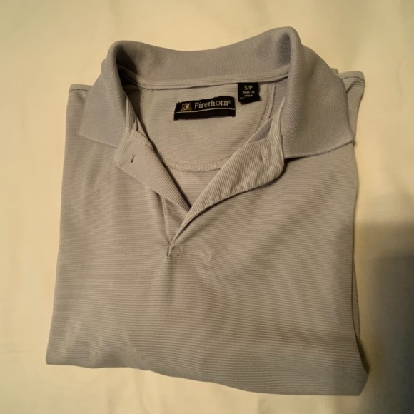 Firethorn Men’s Short Sleeve Silver Polo Shirt (Small) - Picture 3 of 10